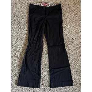 Freestyle Women's Black Low Rise Flare Causal Pants Size 9